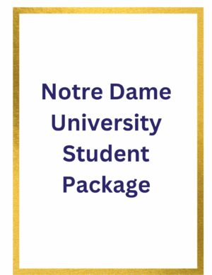 Notre Dame University Student Tote Package